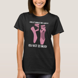 Koel ballet voor mannen Ballet danseres dans-bal T-shirt