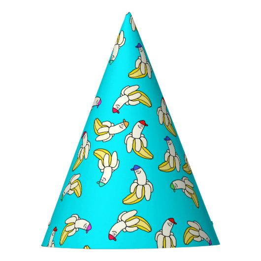 Koel Bananen Feesthoed Feesthoedjes (Voorkant)