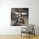 Koel basgitaar wandkleed (In Situ (horizontaal))