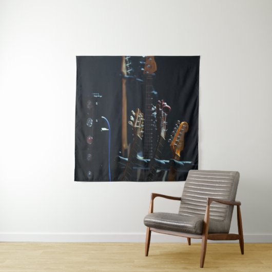 Koel basgitaar wandkleed (In situ)