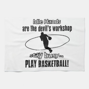 Koel basketbal design theedoek