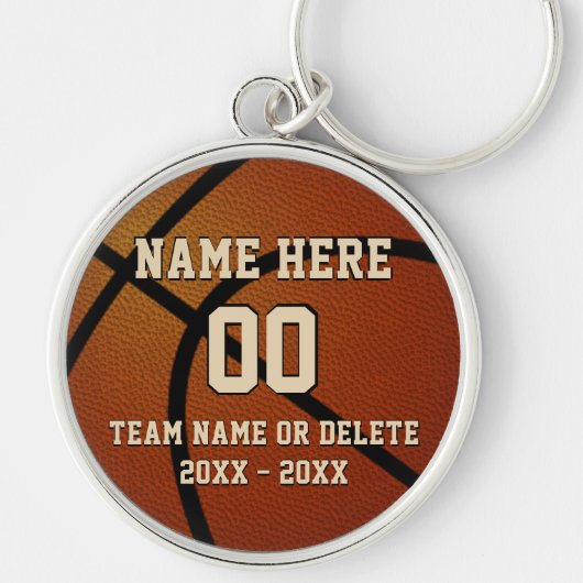 Koel Basketbal Senior Night Geschenken PERSOONLIJK Sleutelhanger (Voorkant)