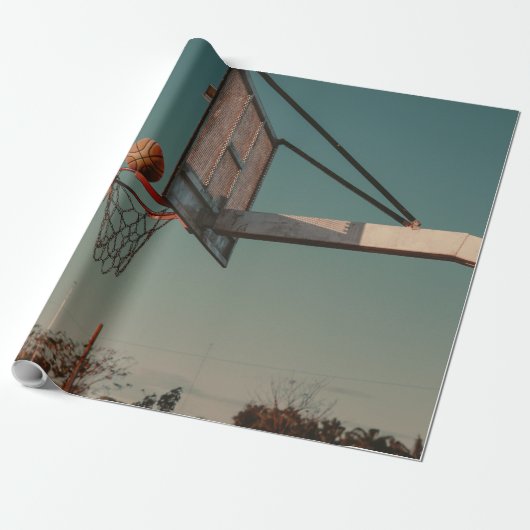 Koel Basketball Cadeaupapier (Uitgerold)