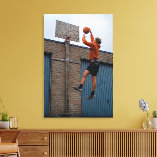 Koel Basketball Canvas Afdruk (Insitu (Woonkamer))
