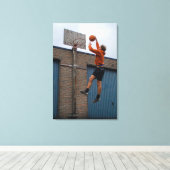 Koel Basketball Canvas Afdruk (Insitu (Houten vloer))