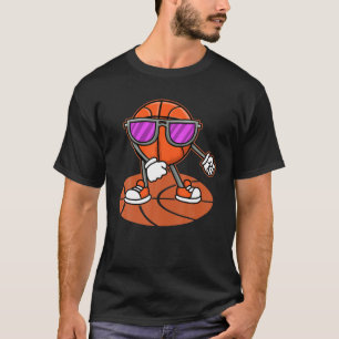 Koel Basketball dansen met zonnebrillen   Sport H T-shirt