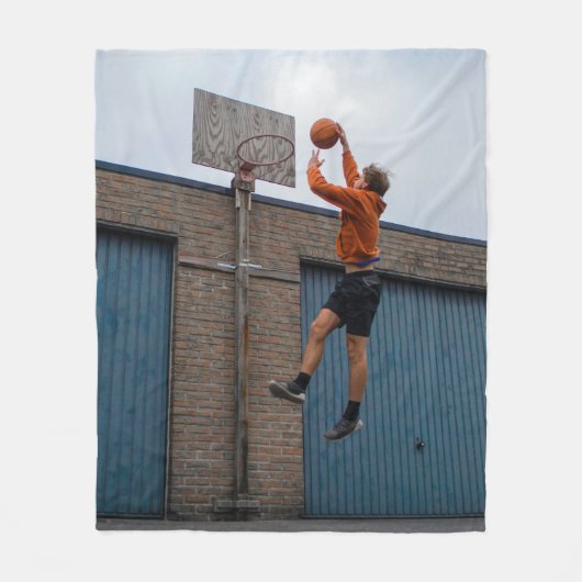 Koel Basketball Fleece Deken (Voorkant)