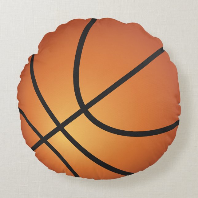Koel Basketball-mandje Rond Kussen (Voorkant)