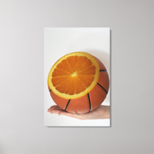 Koel Basketball-ontwerp Canvas Afdruk (Voorkant)