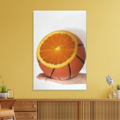 Koel Basketball-ontwerp Canvas Afdruk (Insitu (Woonkamer))