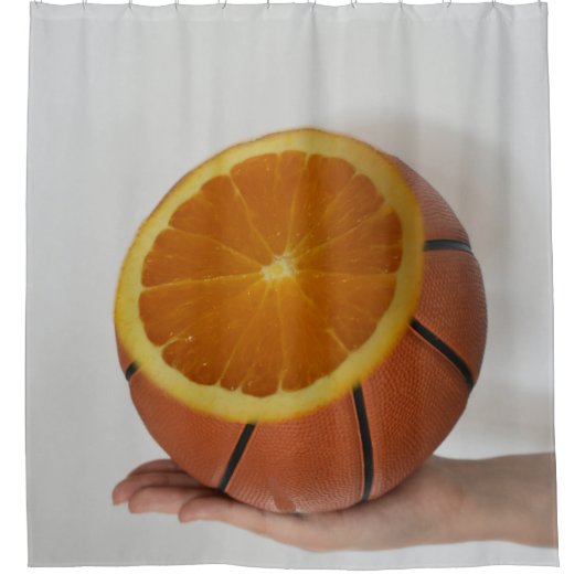 Koel Basketball-ontwerp Douchegordijn (Voorkant)