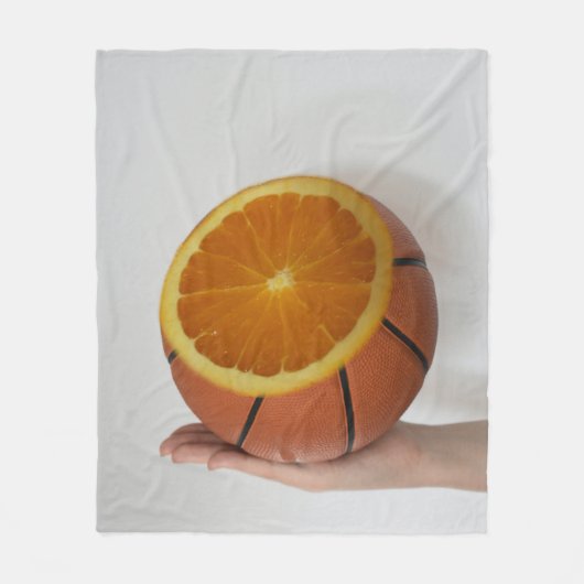 Koel Basketball-ontwerp Fleece Deken (Voorkant)