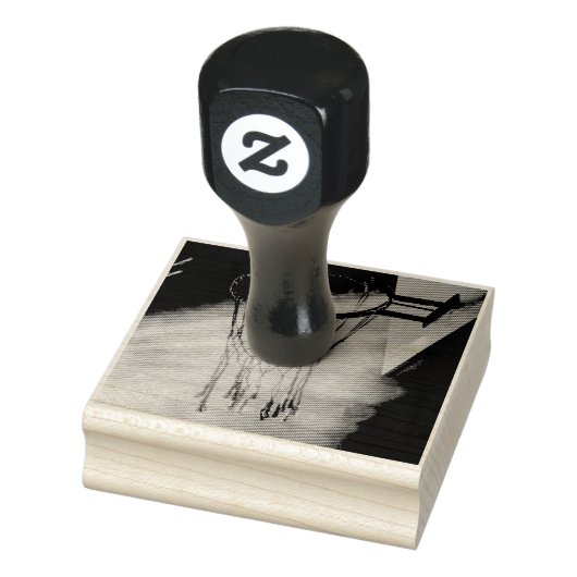 Koel Basketball-ontwerp Rubberstempel (Stempel)