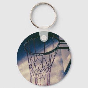 Koel Basketball-ontwerp Sleutelhanger