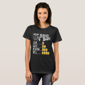 Koel Bbq-timer Rauw Zeldzaam Medium Goed Grappig B T-shirt (Voorkant volledig)