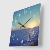 Koel Beach Vierkante Klok (Hoek)