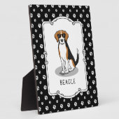 Koel beagle met zonnebril (driekleur 3) Grappig Fotoplaat (Zijkant)