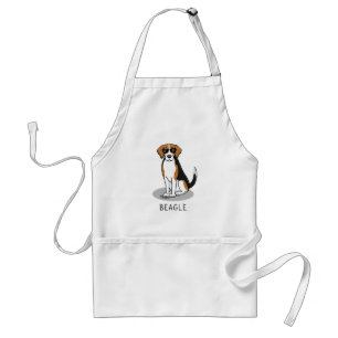 Koel beagle met zonnebril (driekleur 3) Grappig Standaard Schort