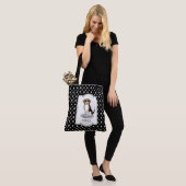 Koel beagle met zonnebril (driekleur 3) Grappig Tote Bag (Op model)