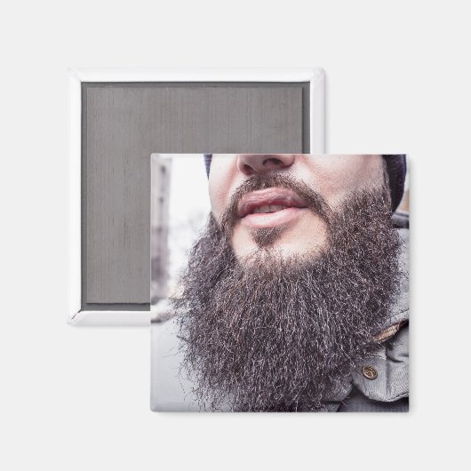 Koel Beard en Mustache magnet (Voorkant / Achterkant)
