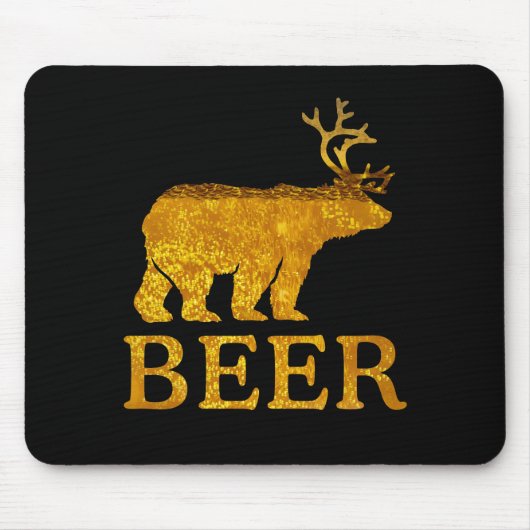 Koel Beer Deer of Beer Muismat (Voorkant)