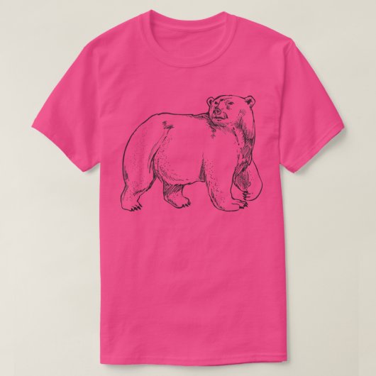 Koel Beer Grizzly Beren dierentuin dierentuin Bere T-shirt (Design voorkant)