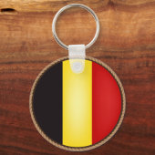 Koel belgisch vlaggenzegel sleutelhanger (Voorkant)