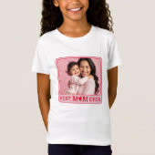 Koel Beste Moeder Ooit Roze Foto T-shirt (Voorkant)