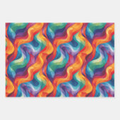 Koel betegeld abstract patroon inpakpapier vel (Voorkant)