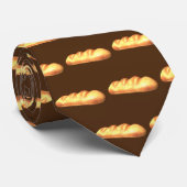 Koel betegeld bakkerijbrood stropdas (Opgerold)