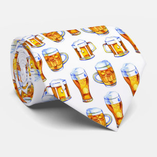koel betegeld bierpatroon stropdas