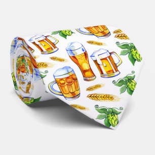 koel betegeld bierpatroon stropdas