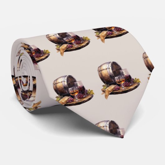 Koel betegeld bourbon patroon stropdas (Opgerold)