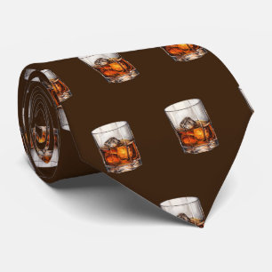 Koel betegeld bourbon patroon stropdas