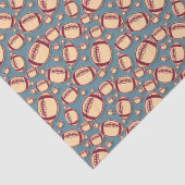 Koel betegeld football sportpatroon tissuepapier (Detail)