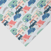 koel betegeld kampeerpatroon tissuepapier (Detail)