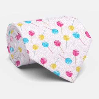 Koel betegeld lolly patroon stropdas