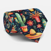 Koel betegeld Mexicaans patroon Stropdas (Opgerold)