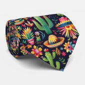 Koel betegeld Mexicaans patroon Stropdas (Opgerold)