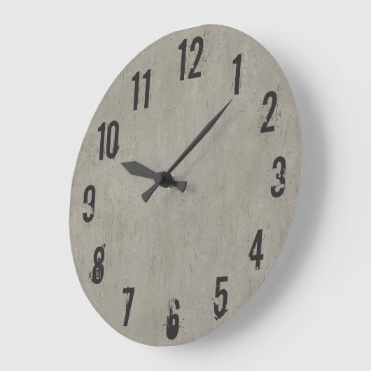 Koel beton Draag wandklok (Hoek)