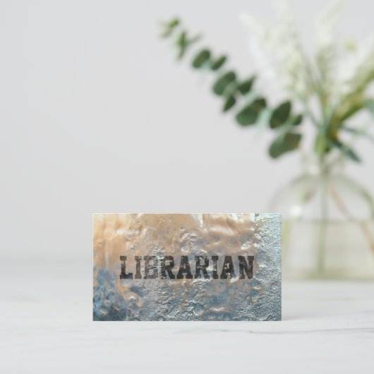 Koel bevroren Ice Librarian Visitekaartje (Staand voorkant)