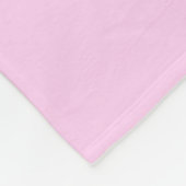 Koel bewerkbare roze retro-modern script ontwerp fleece deken (Hoek)