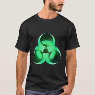 Koel Biohazard Waarschuwingssymbool Giftig Afval G T-shirt