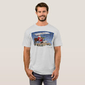 Koel- Biplane Santa Claus T-shirt (Voorkant volledig)