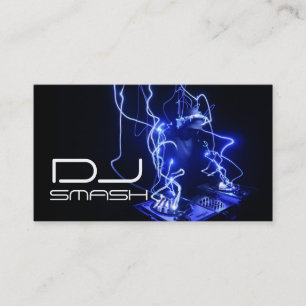 Koel Blau DJ Muziekmuziek Visitekaartje