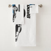 Koel blauw 1959 klassieke auto bad handdoek (Insitu)