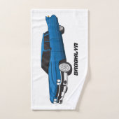 Koel blauw 1959 klassieke auto bad handdoek (Handdoek)