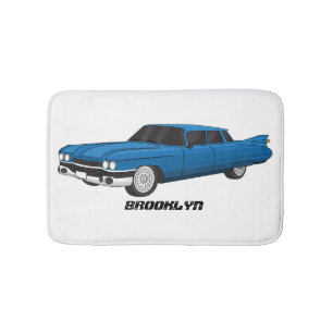 Koel blauw 1959 klassieke auto badmat