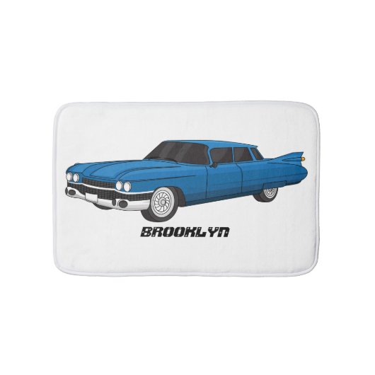 Koel blauw 1959 klassieke auto badmat (Voorkant)