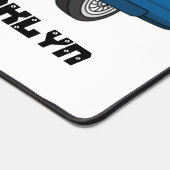 Koel blauw 1959 klassieke auto bureaumat (Hoek)